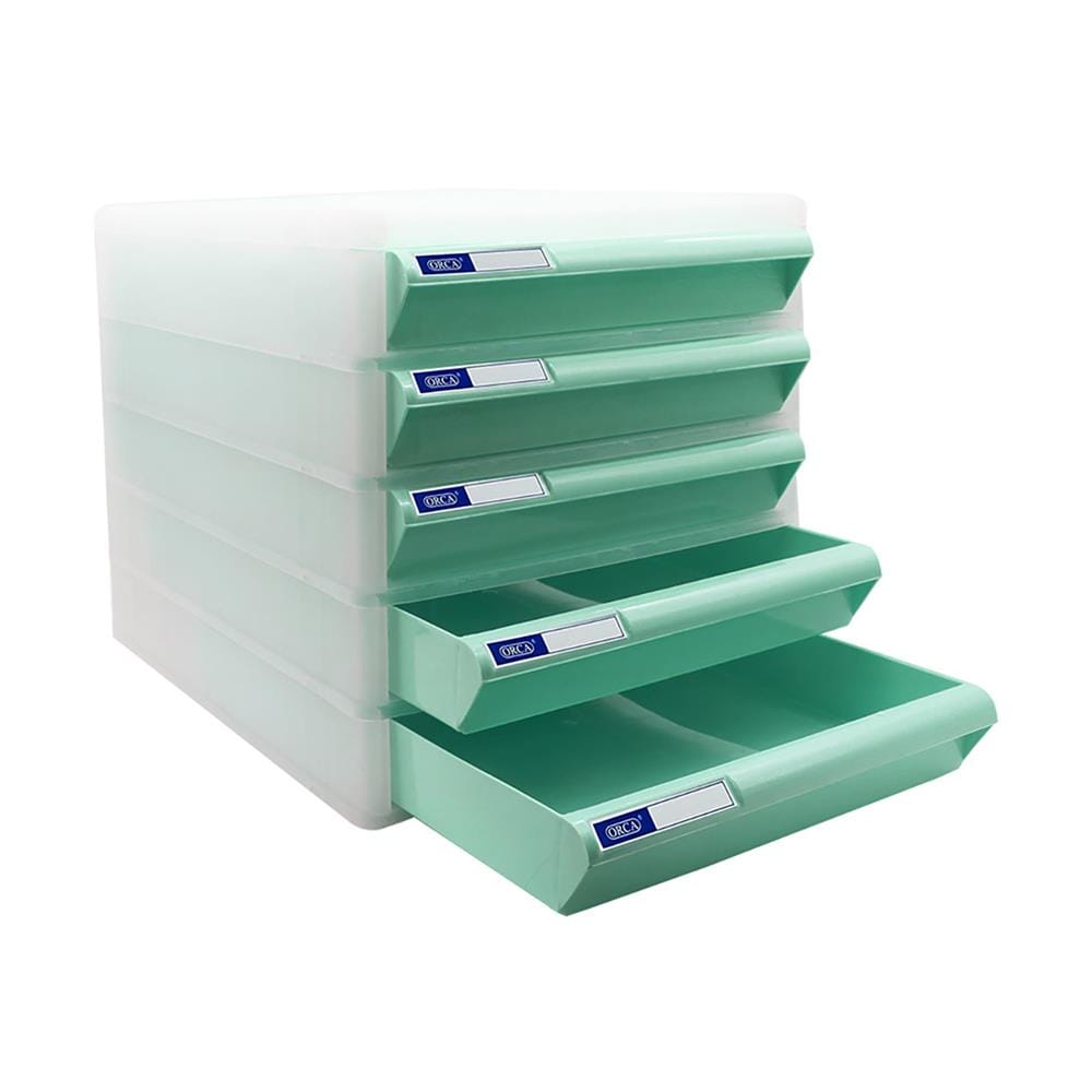 ตู้ลิ้นชักเก็บเอกสาร 5 ชั้น ORCA CBN-5 สีเขียว