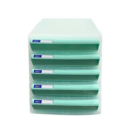 ตู้ลิ้นชักเก็บเอกสาร 5 ชั้น ORCA CBN-5 สีเขียว_0