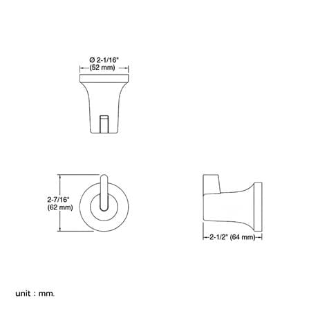ขอแขวนผ้า KOHLER K-R26695-CP สีโครม_3