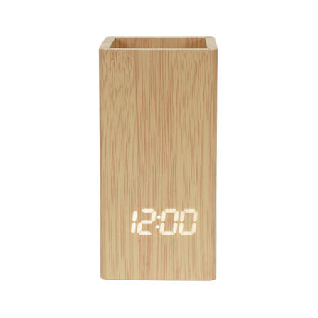 นาฬิกาดิจิทัล LED SNAZZ 26EC-2 2.7x5.5 นิ้ว สีน้ำตาล_1