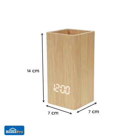 นาฬิกาดิจิทัล LED SNAZZ 26EC-2 2.7x5.5 นิ้ว สีน้ำตาล_6