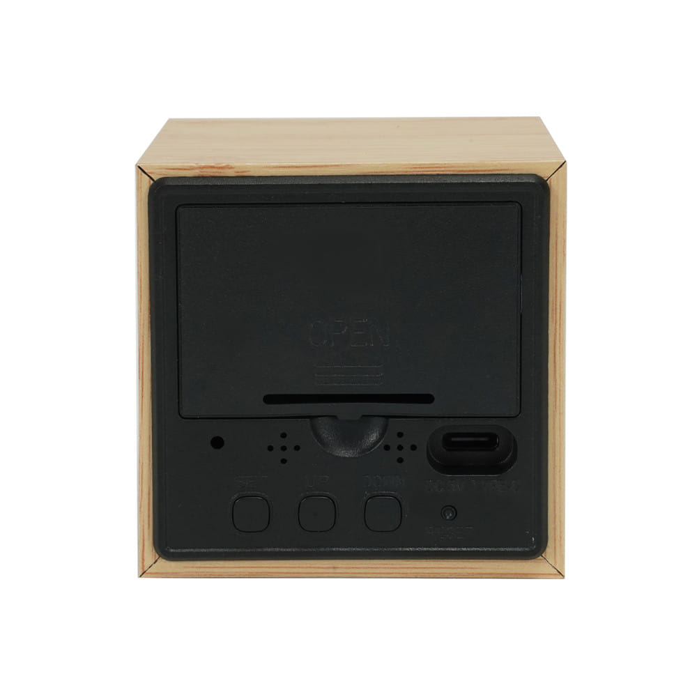 นาฬิกาดิจิทัล LED SNAZZ 26EC-7 2.5x2.5 นิ้ว สีน้ำตาล