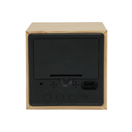 นาฬิกาดิจิทัล LED SNAZZ 26EC-7 2.5x2.5 นิ้ว สีน้ำตาล_2