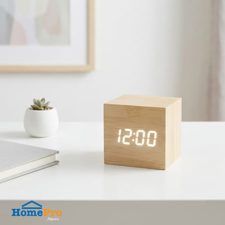 นาฬิกาดิจิทัล LED SNAZZ 26EC-7 2.5x2.5 นิ้ว สีน้ำตาล_4