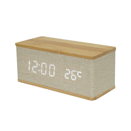 นาฬิกาดิจิทัล LED SNAZZ 26EC-5 5.9x2.7 นิ้ว สีน้ำตาล_0