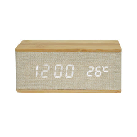 นาฬิกาดิจิทัล LED SNAZZ 26EC-5 5.9x2.7 นิ้ว สีน้ำตาล_1