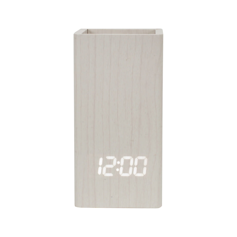 นาฬิกาดิจิทัล LED SNAZZ 26EC-1 2.7x5.5 นิ้ว สีขาว