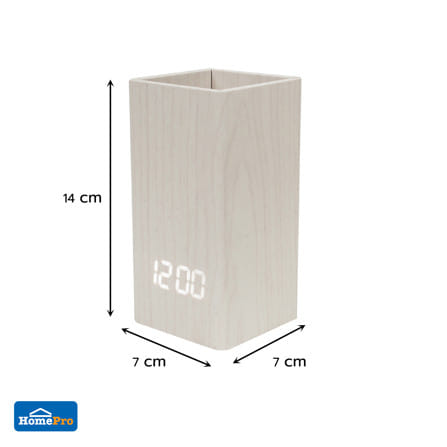 นาฬิกาดิจิทัล LED SNAZZ 26EC-1 2.7x5.5 นิ้ว สีขาว_6