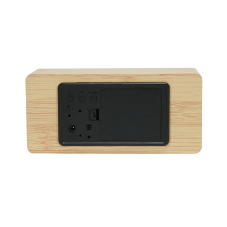 นาฬิกาดิจิทัล LED SNAZZ 26EC-4 5.9x2.7 นิ้ว สีน้ำตาล_2