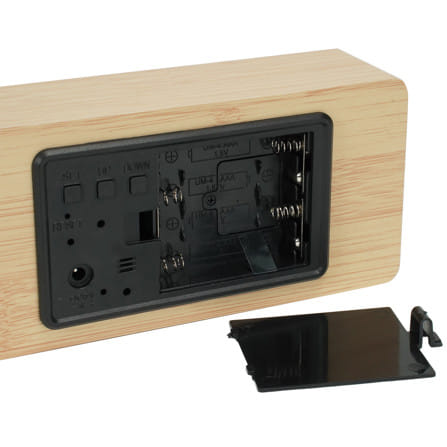 นาฬิกาดิจิทัล LED SNAZZ 26EC-4 5.9x2.7 นิ้ว สีน้ำตาล_3