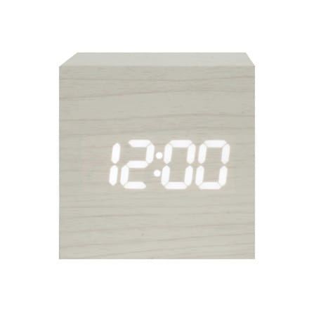นาฬิกาดิจิทัล LED SNAZZ 26EC-6 2.5x2.5 นิ้ว สีขาว_1