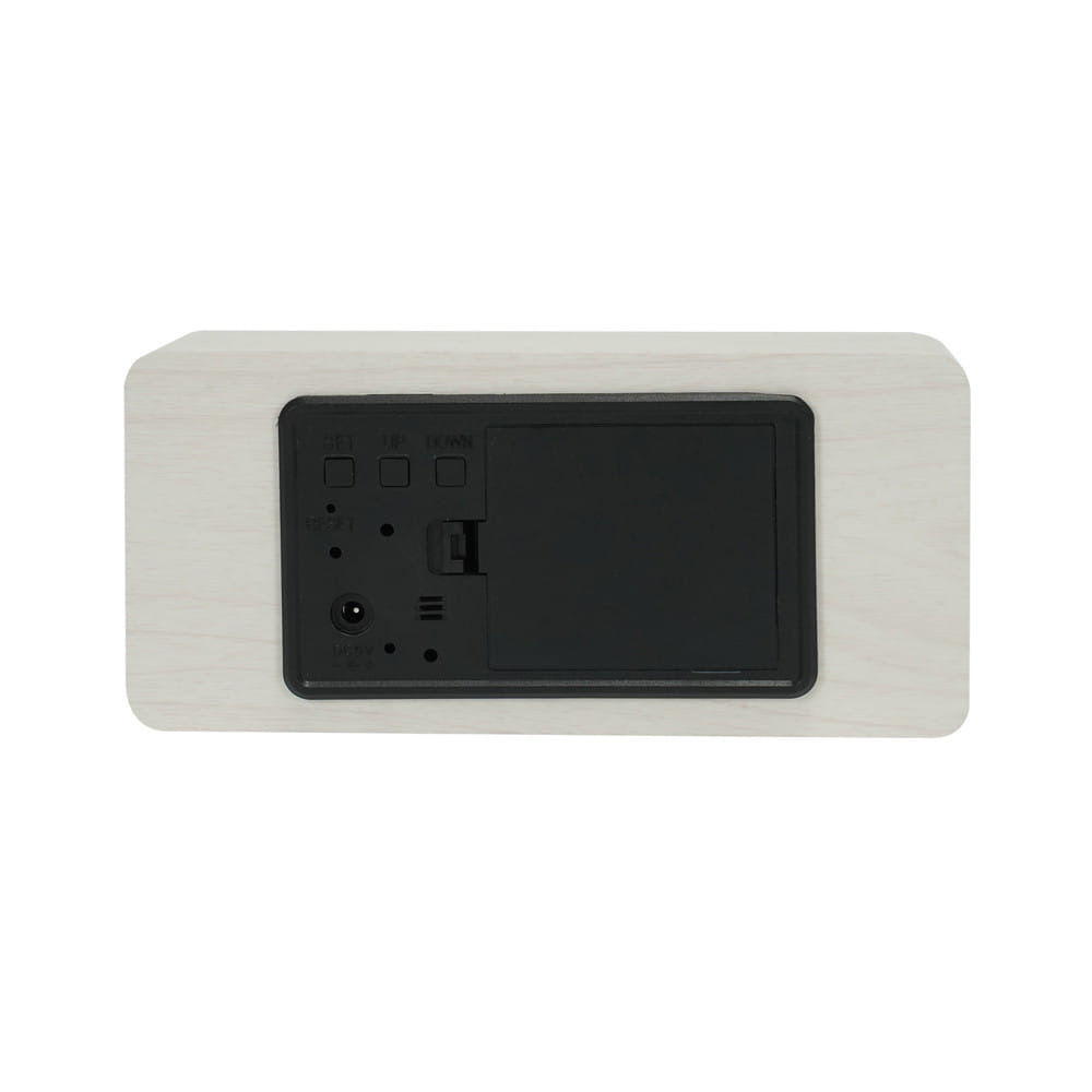 นาฬิกาดิจิทัล LED SNAZZ 26EC-3 5.9x2.7 นิ้ว สีขาว