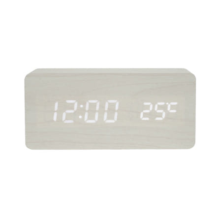 นาฬิกาดิจิทัล LED SNAZZ 26EC-3 5.9x2.7 นิ้ว สีขาว_1