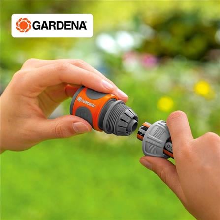 ข้อต่อสวมเร็ว+สวมสายยาง GARDENA 1/2 นิ้ว x 5/8 นิ้ว สีเทา_5
