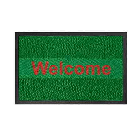 พรมเช็ดเท้าดักฝุ่น KLEEN-TEX KLEEN STEP 57x88 ซม. สี GREEN/RED_0