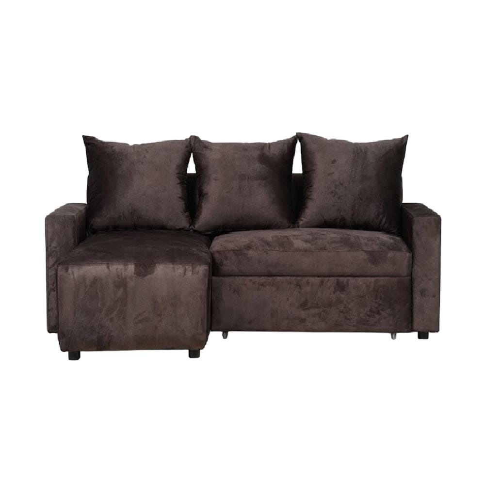 โซฟาเข้ามุมซ้าย AS FURNITURE LAUGH สีน้ำตาล