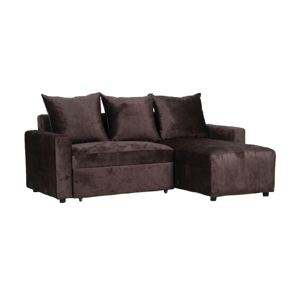 โซฟาเข้ามุมขวา AS FURNITURE LAUGH สีน้ำตาล