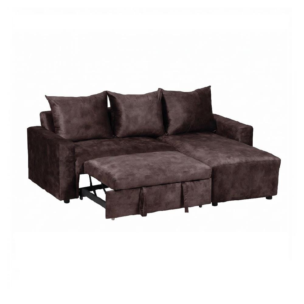 โซฟาเข้ามุมขวา AS FURNITURE LAUGH สีน้ำตาล