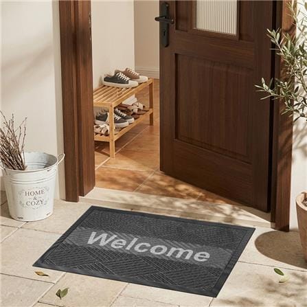 พรมเช็ดเท้าดักฝุ่น KLEEN-TEX KLEEN STEP 57x88 ซม. สีเทาเข้ม_5