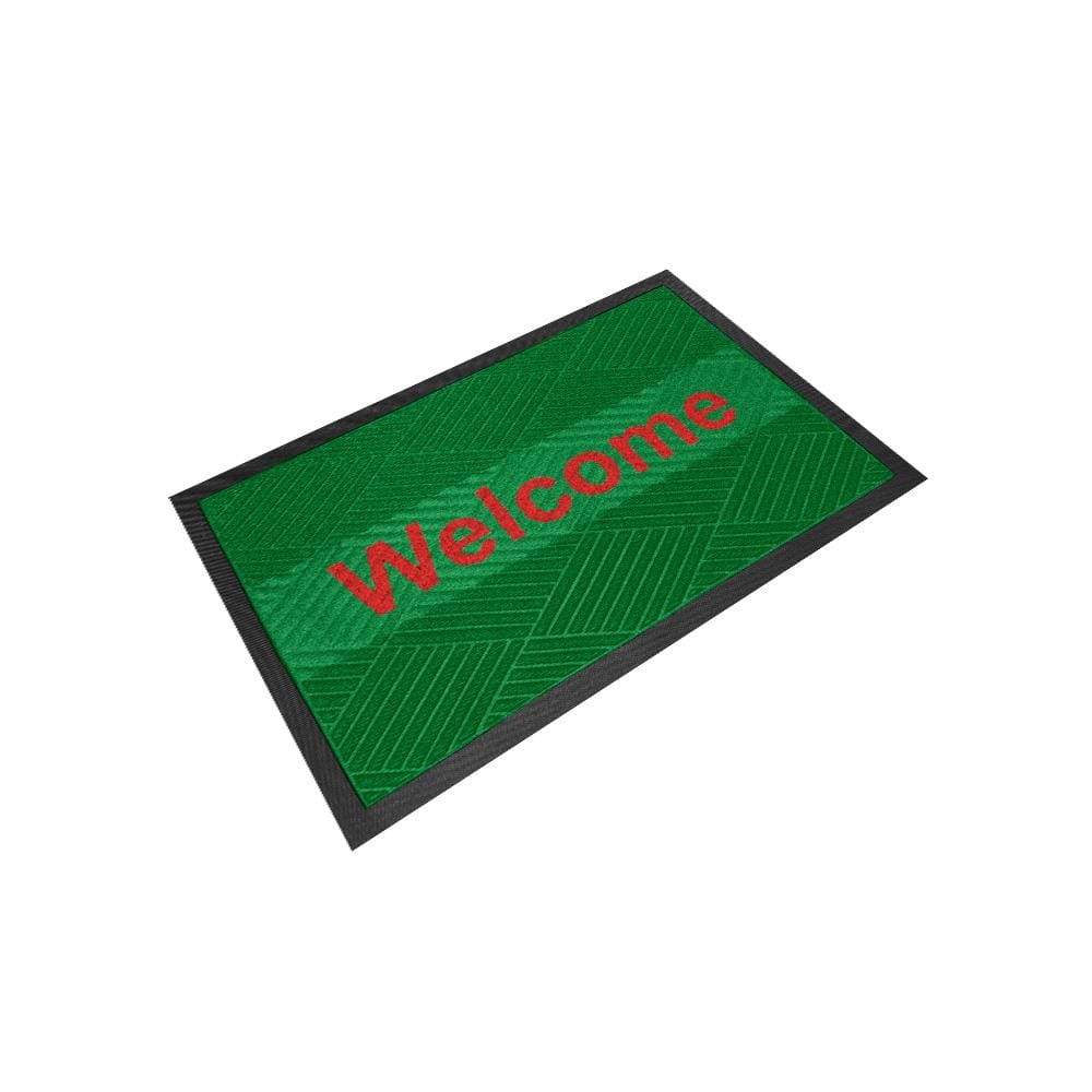 พรมเช็ดเท้าดักฝุ่น KLEEN-TEX KLEEN STEP 88x146 ซม. สี GREEN/RED