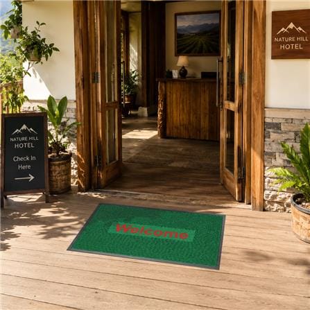 พรมเช็ดเท้าดักฝุ่น KLEEN-TEX KLEEN STEP 88x146 ซม. สี GREEN/RED_5