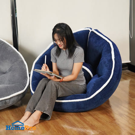 เบาะรองนั่ง HOME LIVING STYLE MOJI 34x43 นิ้ว สีน้ำเงิน_5