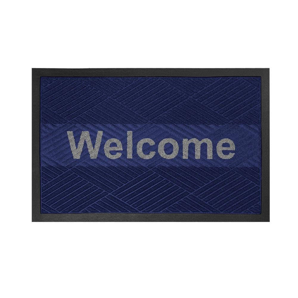 พรมเช็ดเท้าดักฝุ่น KLEEN-TEX KLEEN STEP 88x146 ซม. สี BLUE/GREY