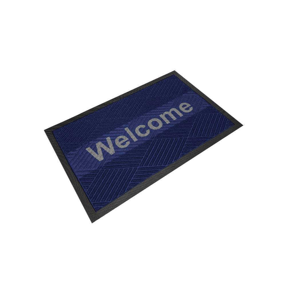 พรมเช็ดเท้าดักฝุ่น KLEEN-TEX KLEEN STEP 88x146 ซม. สี BLUE/GREY