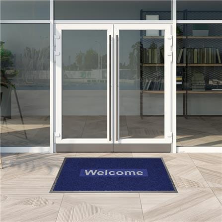 พรมเช็ดเท้าดักฝุ่น KLEEN-TEX KLEEN STEP 88x146 ซม. สี BLUE/GREY_4