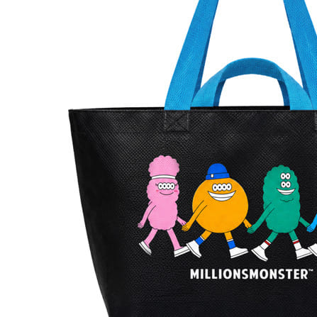กระเป๋าอเนกประสงค์ PLIM MILLIONS MONSTER SIZE L สีดำ_2