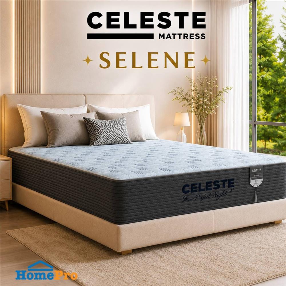 ที่นอนพ็อกเก็ตสปริง 6 ฟุต CELESTE MATTRESS SELENE (พร้อมชุดเครื่องนอน 10 ชิ้น)
