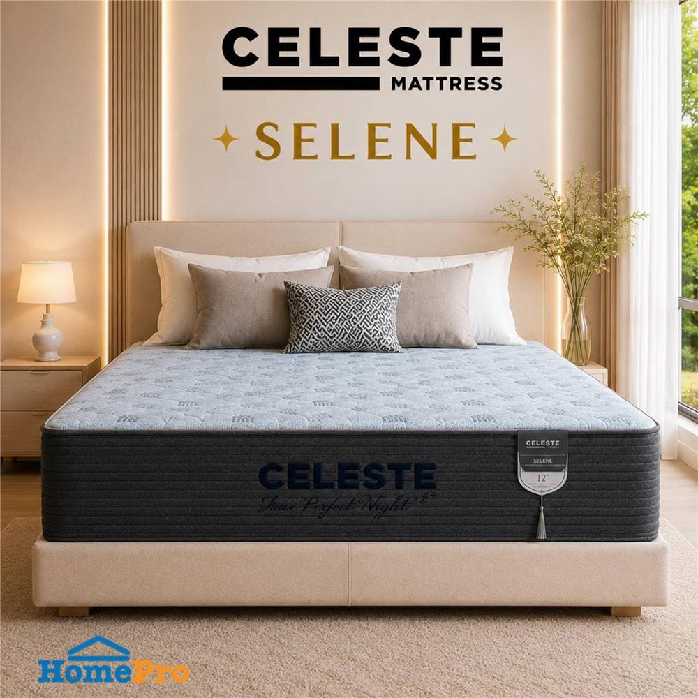 ที่นอนพ็อกเก็ตสปริง 6 ฟุต CELESTE MATTRESS SELENE (พร้อมชุดเครื่องนอน 10 ชิ้น)