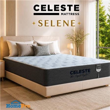 ที่นอนพ็อกเก็ตสปริง 6 ฟุต CELESTE MATTRESS SELENE (พร้อมชุดเครื่องนอน 10 ชิ้น)_2