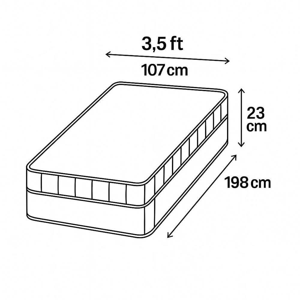ที่นอนสปริง 3.5 ฟุต CELESTE MATTRESS NOVA (พร้อมชุดเครื่องนอน 3 ชิ้น)