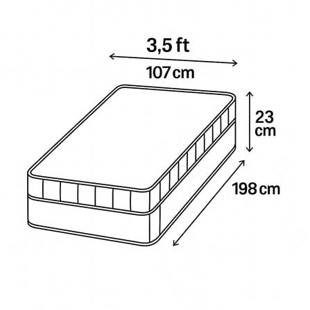 ที่นอนสปริง 3.5 ฟุต CELESTE MATTRESS NOVA (พร้อมชุดเครื่องนอน 3 ชิ้น)_7