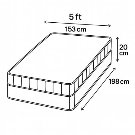 ที่นอนสปริง 5 ฟุต CELESTE MATTRESS STAR (พร้อมหมอนหนุน 2 ใบ)_7