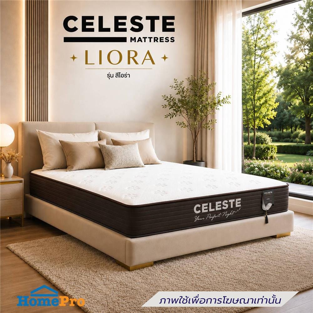 ที่นอนโฟม 3.5 ฟุต CELESTE MATTRESS LIORA (พร้อมชุดเครื่องนอน 3 ชิ้น)