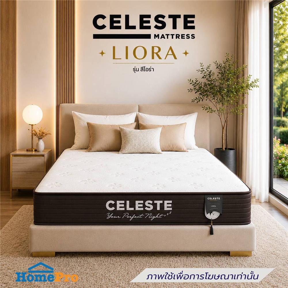 ที่นอนโฟม 3.5 ฟุต CELESTE MATTRESS LIORA (พร้อมชุดเครื่องนอน 3 ชิ้น)