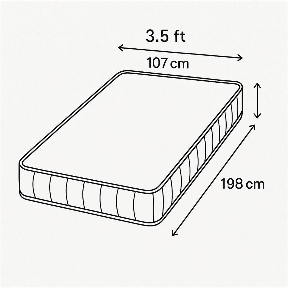 ที่นอนพ็อกเก็ตสปริง 3.5 ฟุต CELESTE MATTRESS SELENE (พร้อมชุดเครื่องนอน 7 ชิ้น)