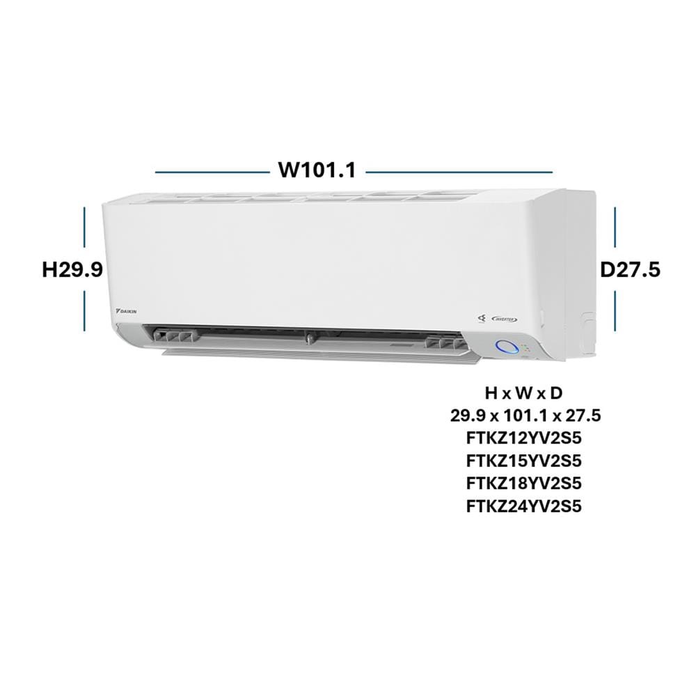 แอร์ผนัง DAIKIN FTKZ24YV2S5 24200 บีทียู อินเวอร์เตอร์