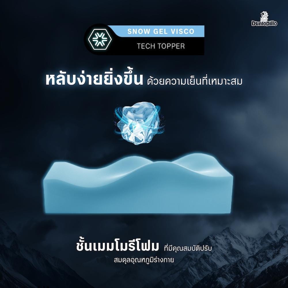 ที่นอนไฮบริด 3.5 ฟุต DUNLOPILLO ACTIVA SERIES 5500 (พร้อมหมอนหนุน 1 ใบ)