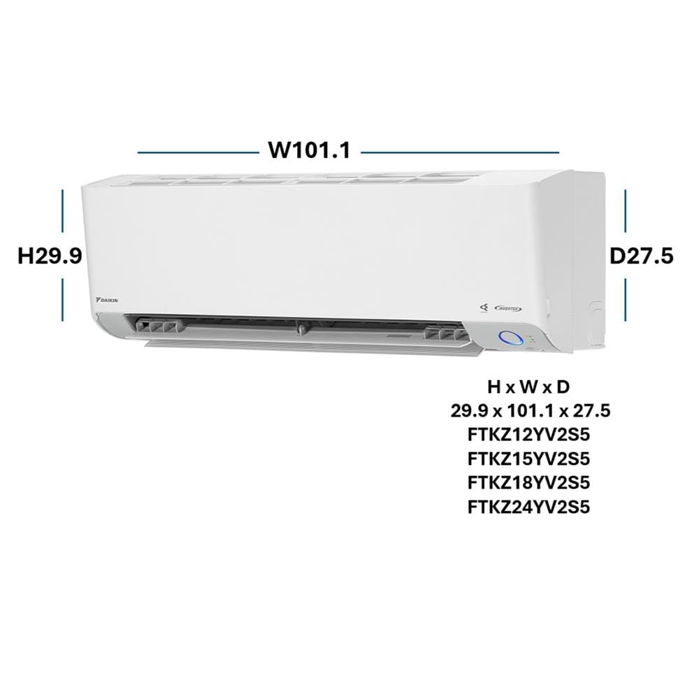 แอร์ผนัง DAIKIN FTKZ12YV2S5 12300 บีทียู อินเวอร์เตอร์
