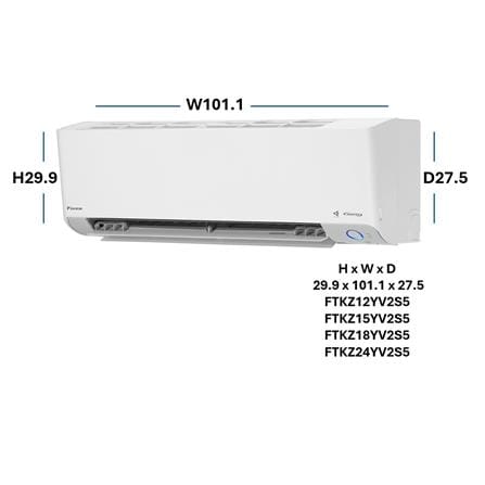 แอร์ผนัง DAIKIN FTKZ12YV2S5 12300 บีทียู อินเวอร์เตอร์_4