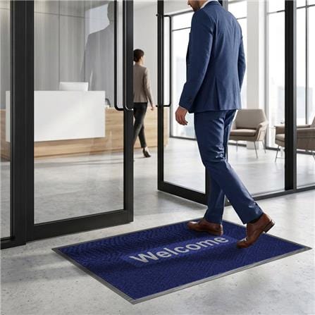 พรมเช็ดเท้าดักฝุ่น KLEEN-TEX KLEEN STEP 57x88 ซม. สี BLUE/GREY_6