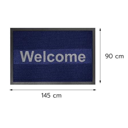 พรมเช็ดเท้าดักฝุ่น KLEEN-TEX KLEEN STEP 90x145 ซม. สี BLUE/GREY_7