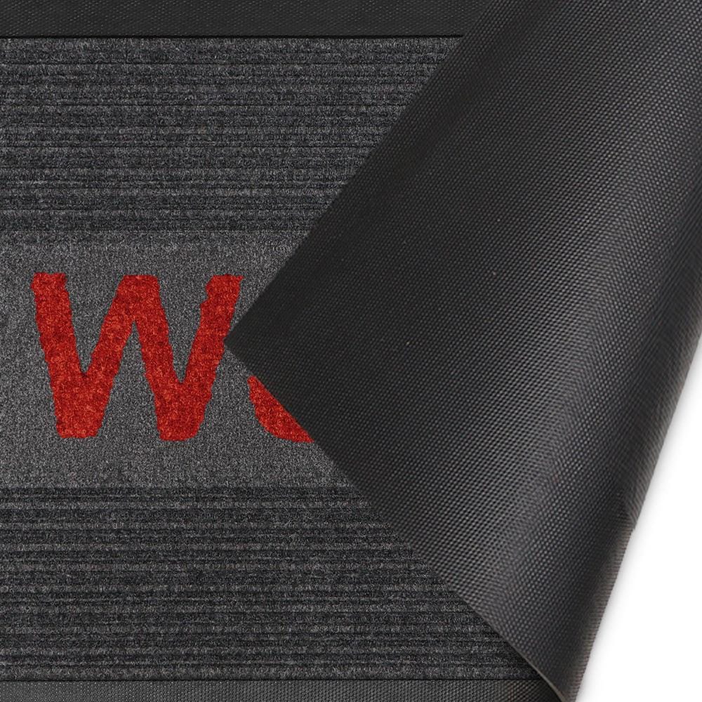 พรมเช็ดเท้าดักฝุ่น KLEEN-TEX KLEEN STEP 60x90 ซม. สี GREY/RED