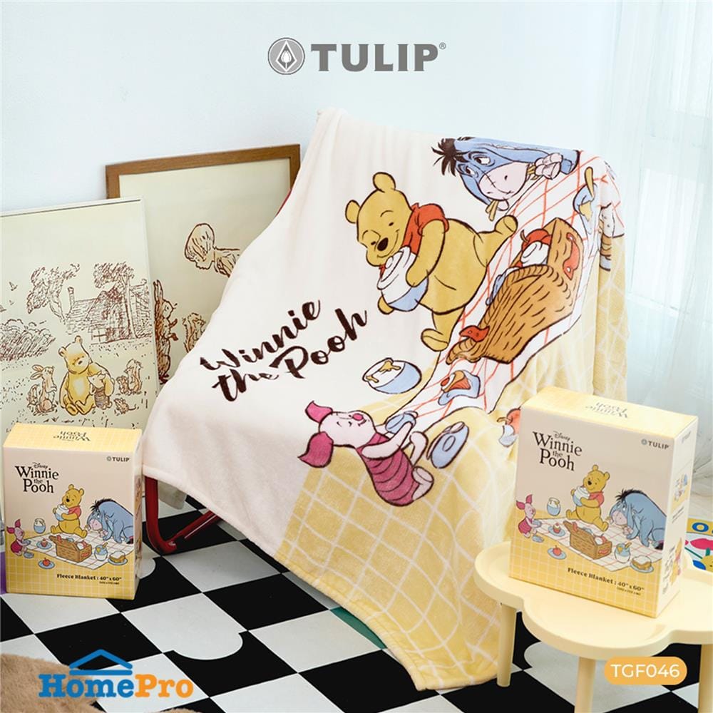 ผ้าห่ม TULIP WINNIE THE POOH 40x60 นิ้ว 02106-TFG46