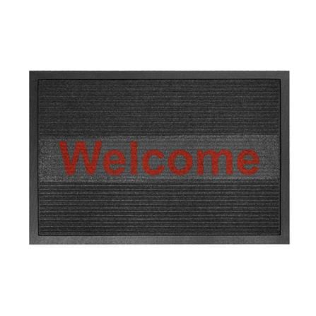 พรมเช็ดเท้าดักฝุ่น KLEEN-TEX KLEEN STEP 45x75 ซม. สี GREY/RED_0