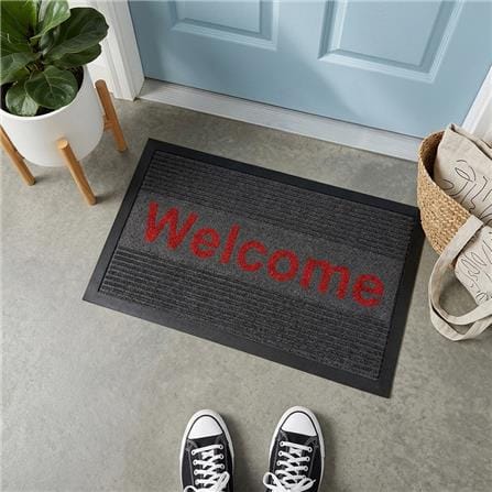 พรมเช็ดเท้าดักฝุ่น KLEEN-TEX KLEEN STEP 45x75 ซม. สี GREY/RED_5