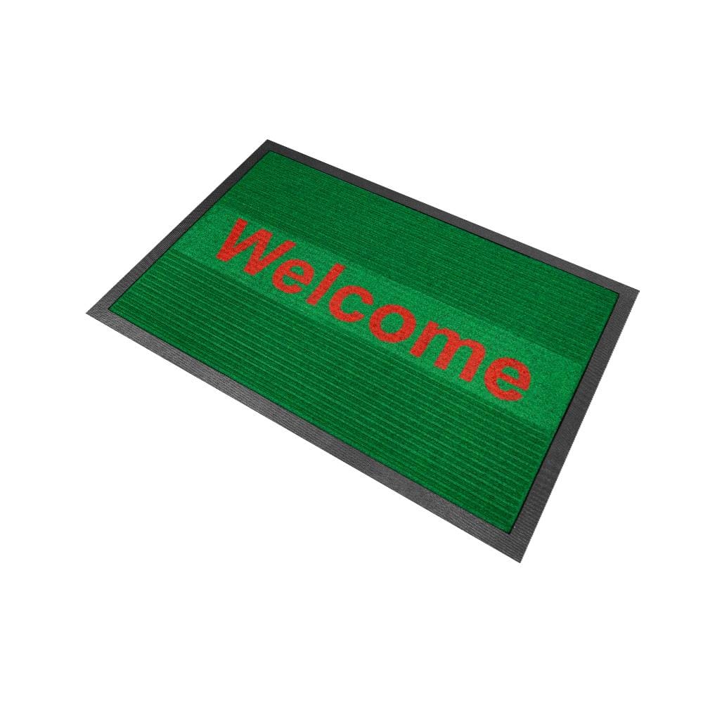 พรมเช็ดเท้าดักฝุ่น KLEEN-TEX KLEEN STEP 90x145 ซม. สี GREEN/RED